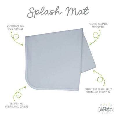 Splash Mat - Solid Light Grey Minimalist